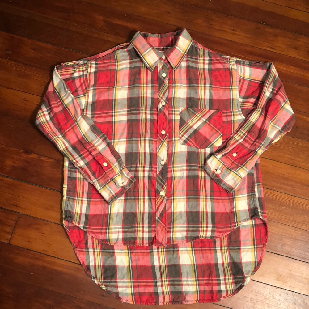 Ralph Lauren Flannel with Cut-Out Shoulders
